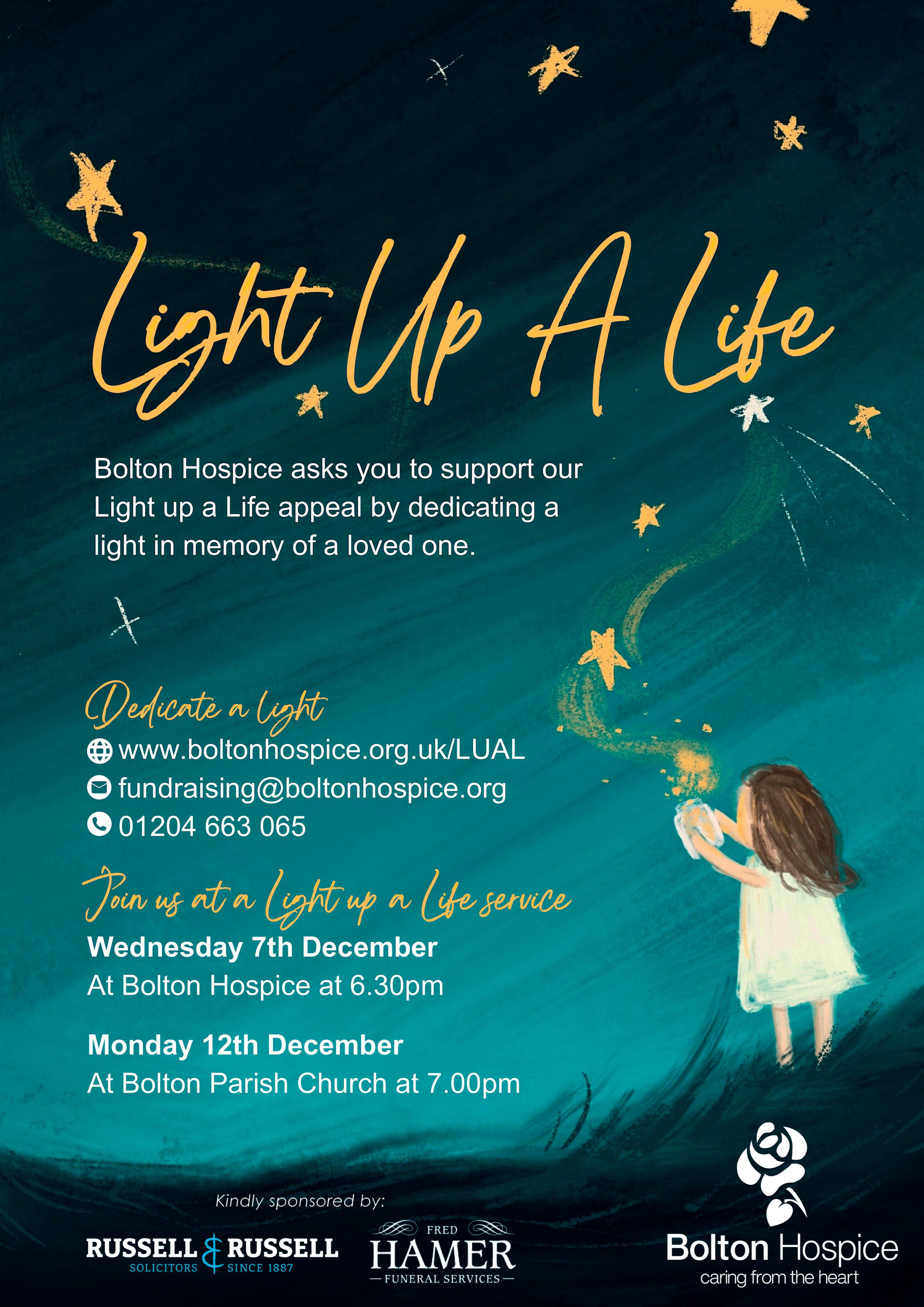 Join the Light up a Life Appeal & Dedicate a Light in Memory
